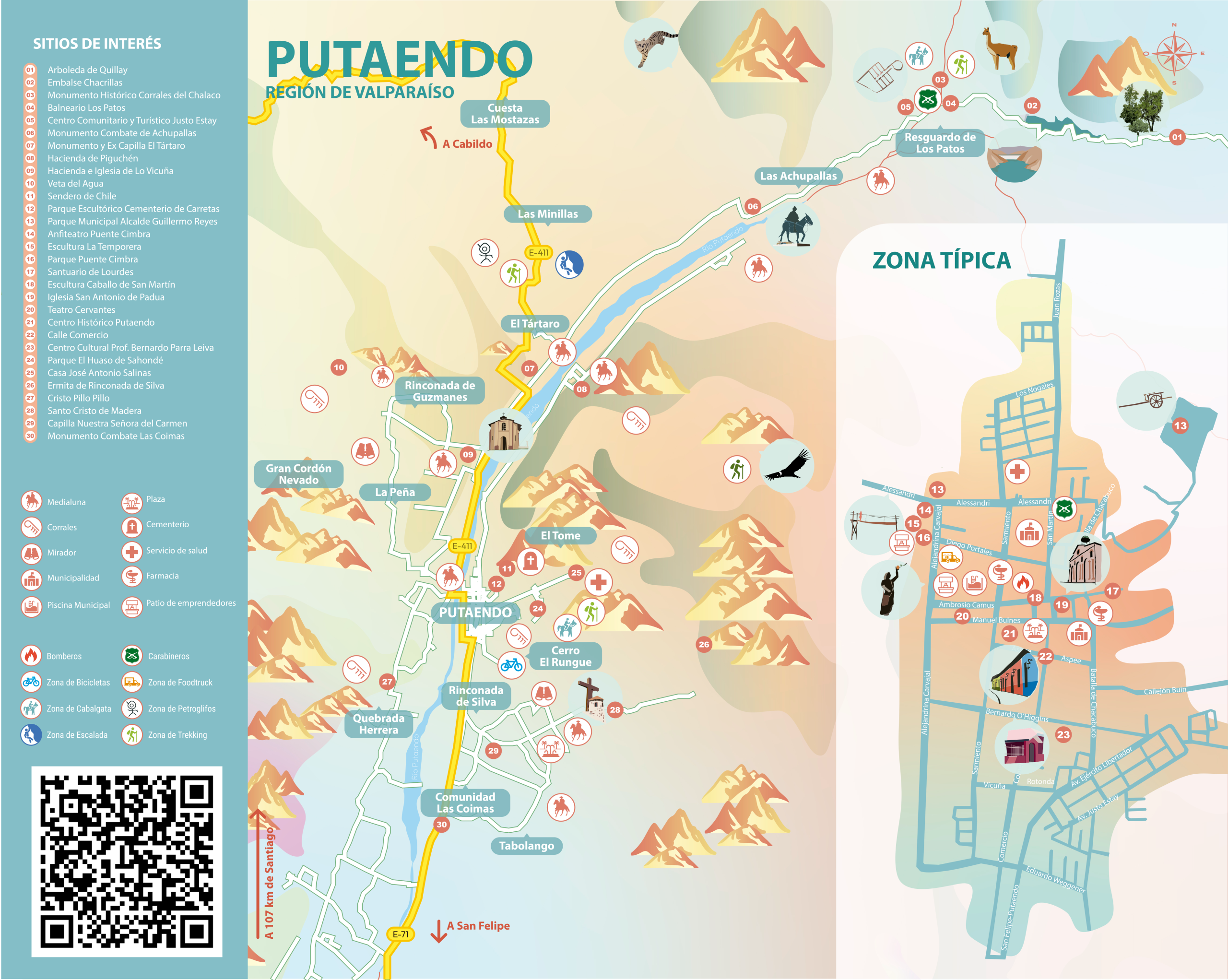 Mapa Turístico Putaendo