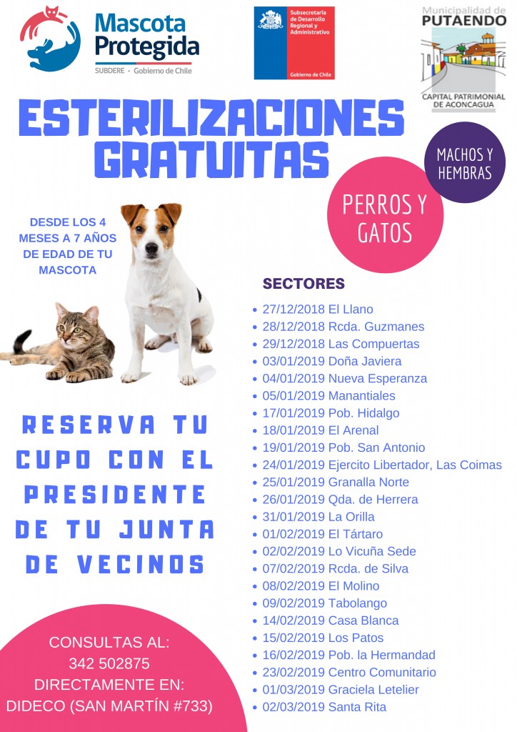 ESTERILIZACIONES GRATUITAS