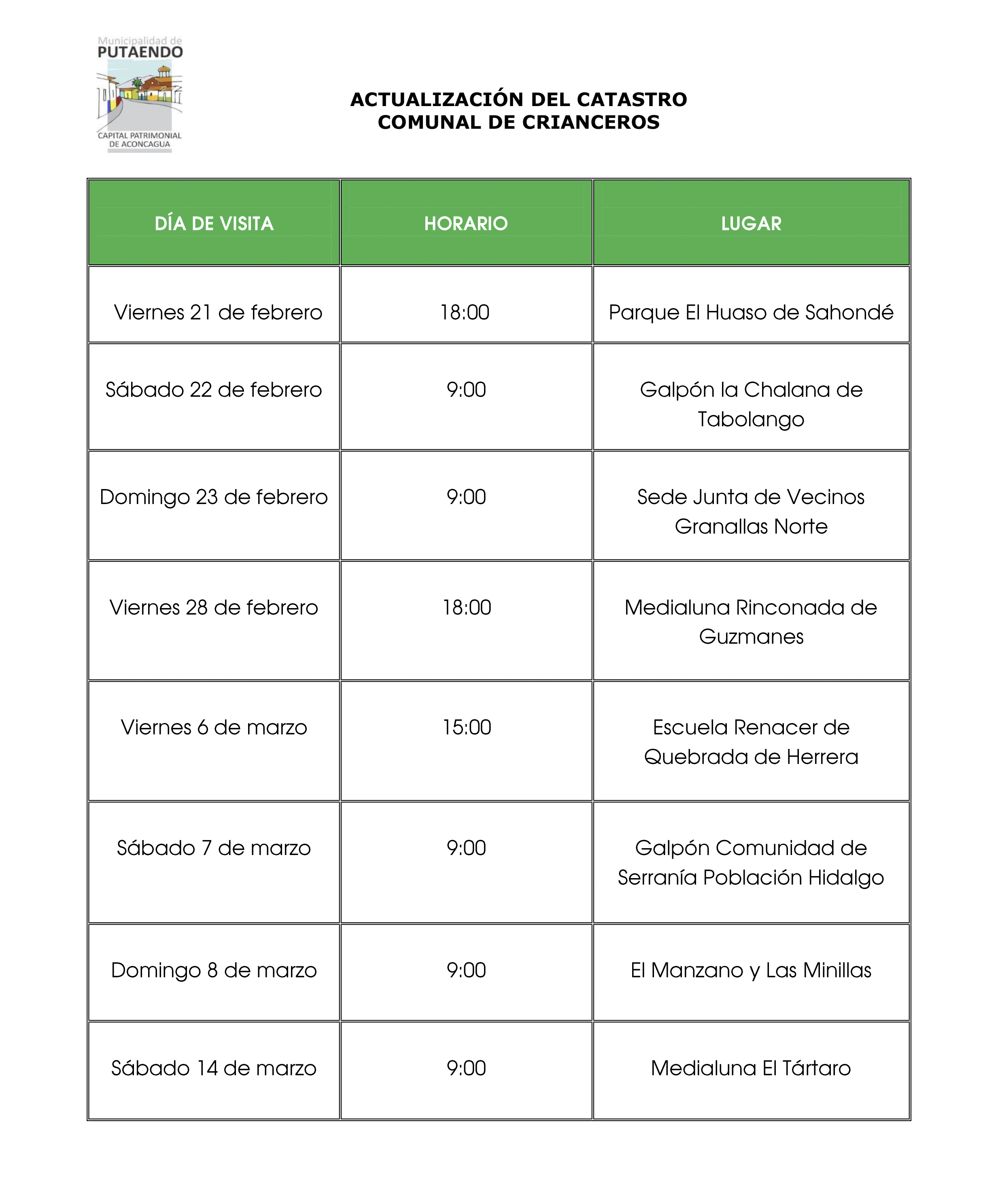 comunicado de prensa actualización de catastro