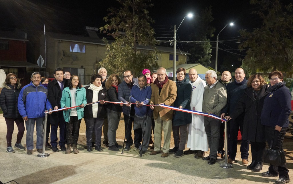 Corte de cinta Inauguración Área Verde Doña Javiera